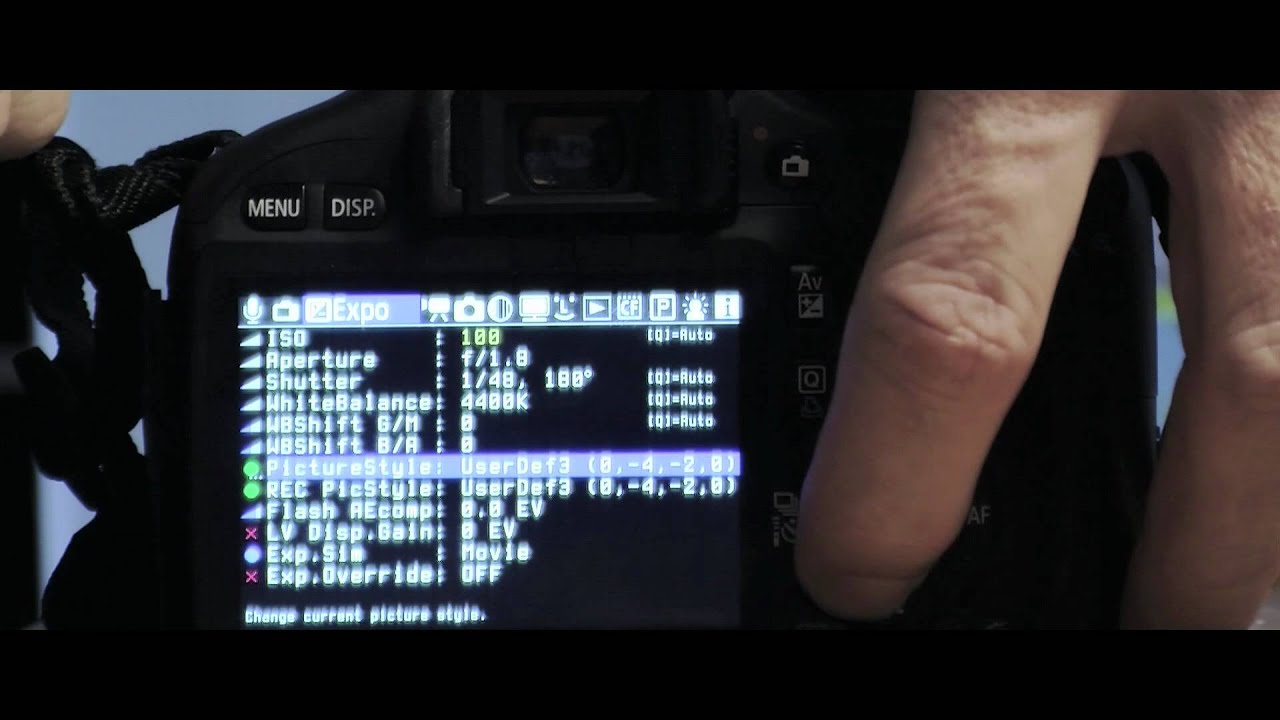 Magic Lantern pour débutants IV- le look cinéma - tutoriel
