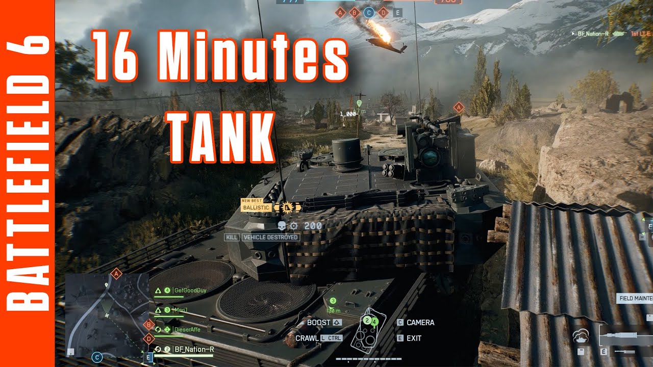 BATTLEFIELD 6 - 16 minutes Tank LEO-A4 ! ( No Commentary )