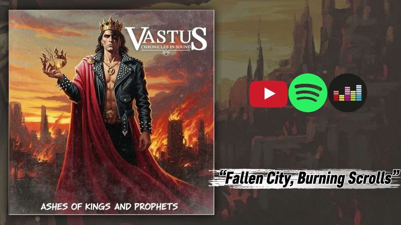 VASTUS - “Fallen City, Burning Scrolls” (80's Glam Metal)