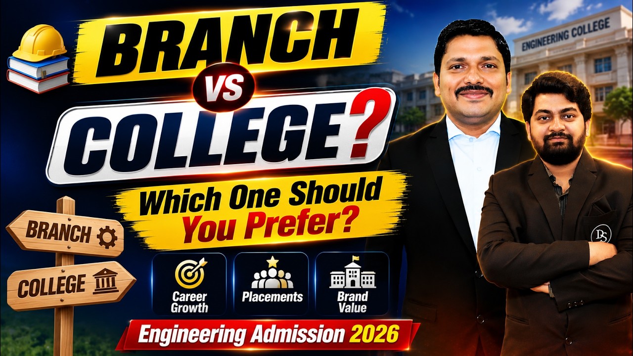 Branch vs College? 🤔 Which One Should You Prefer? | Engineering Admission 2026🔥Best Choice Explained
