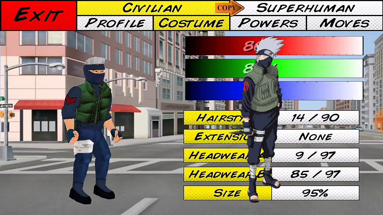 How to Make Kakashi Hatake in Super City