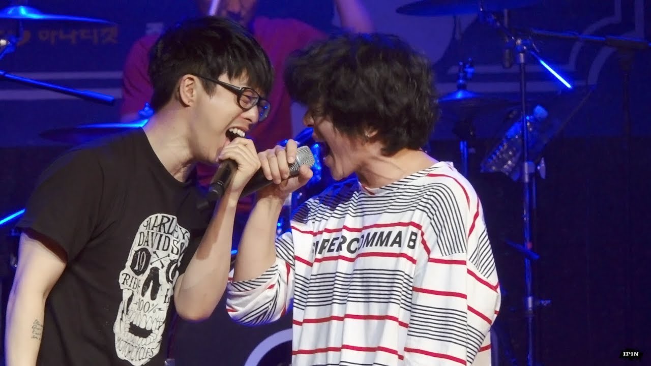 YB, 하현우 (국카스텐),이혁 (내귀에도청장치) ,옥요한 (피아)   난 멋있어 콜라보 +추첨이벤트+ 단체사진 촬영 @락스타 ROCK STAR  20171013 V홀