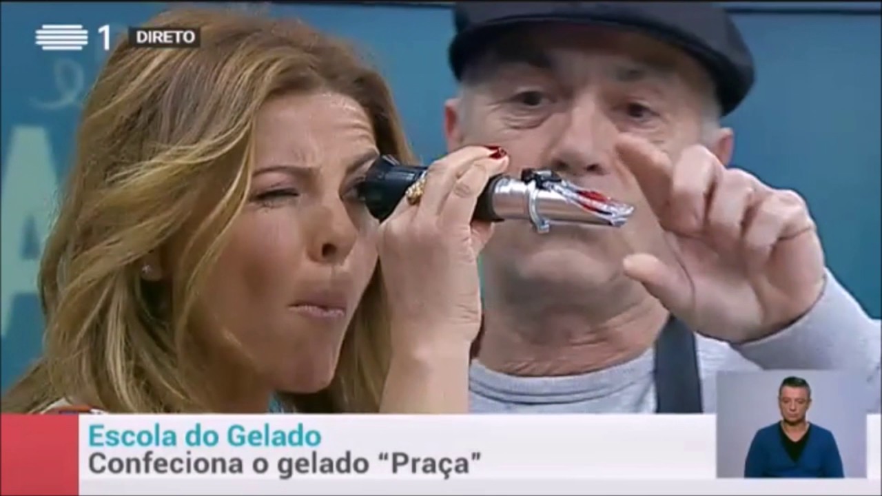 A Escola do Gelado na RTP -  A Praça - Sónia Araújo e Jorge Gabriel