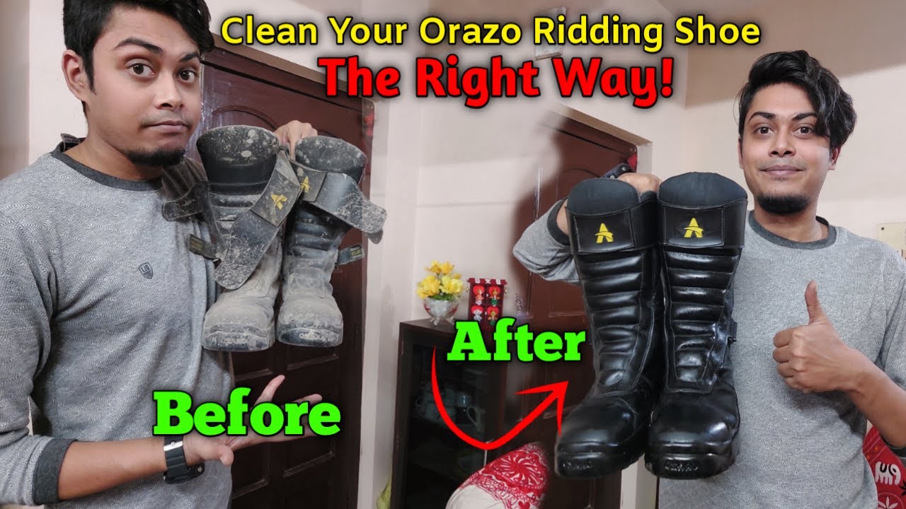 HOW TO CLEAN ORAZO RIDING SHOES ? | Best affordable riding boots | Mr Count Vlogs 😍