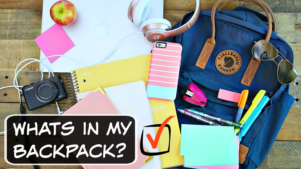 What Is In My Backpack? | 2016