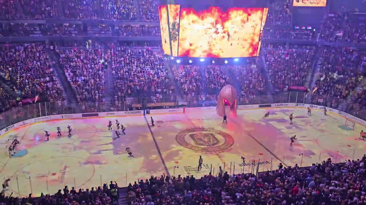 Vegas Golden Knights vs Colorado Avalanche 10/9/24 Home Opener at T-Mobile Arena.
