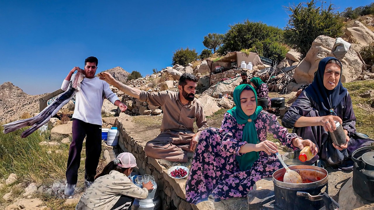 Leila & Masoud Help Ajav &  Amir at the Nomadic Camp 🌿