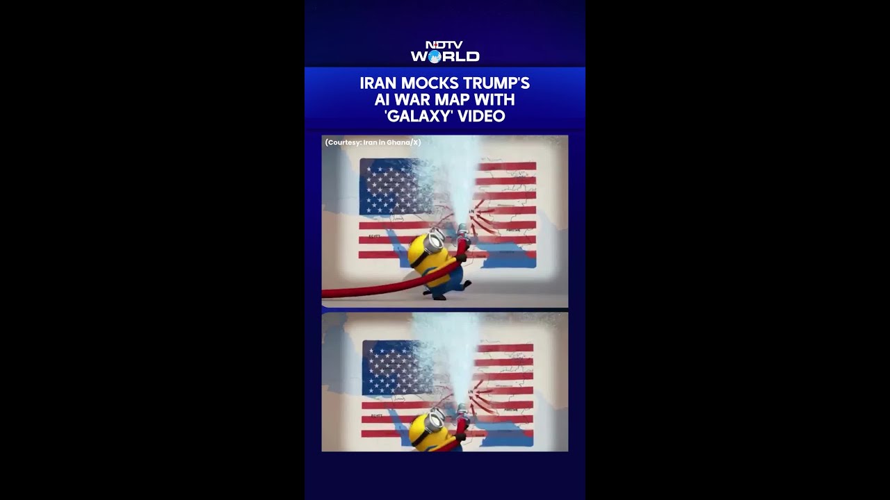 Trump AI Video | Iran Mocks Trump's AI War Map With 'Galaxy' Video