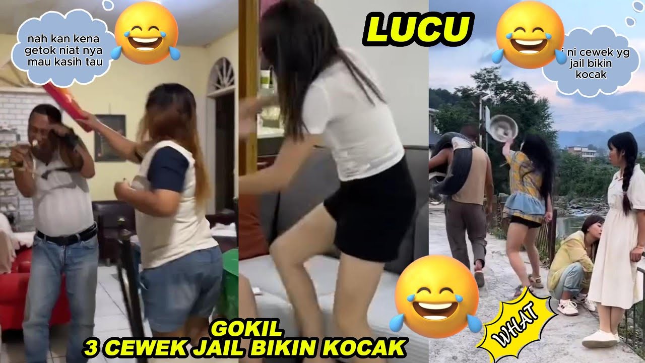 GOKIL TIGA CEWEK JAIL BIKIN NGAKAK !! KUMPULAN DRAMA KOMEDI LUCU