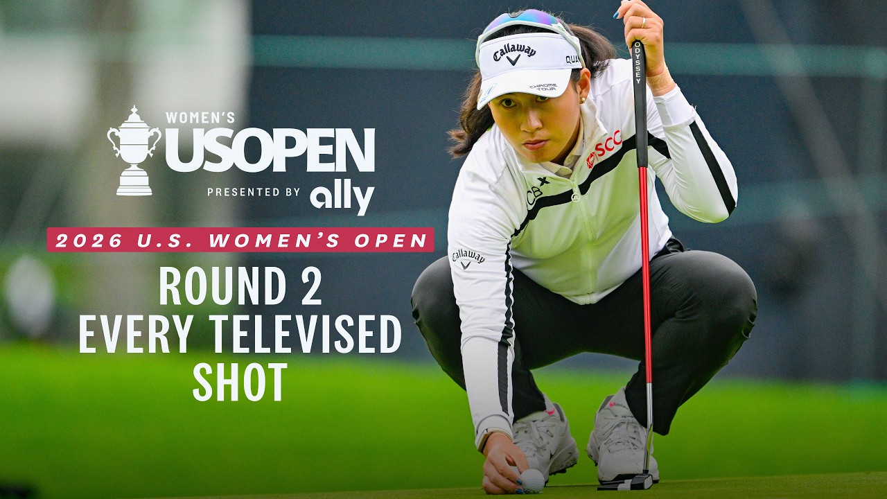 Лучшие моменты U.S. Women's Open 2026 при поддержке Ally: Джино Титикул, 2-й раунд | Каждый показ...