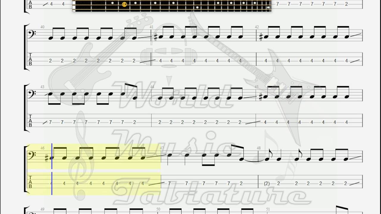 Daisybox   Pause BASS GUITAR TAB