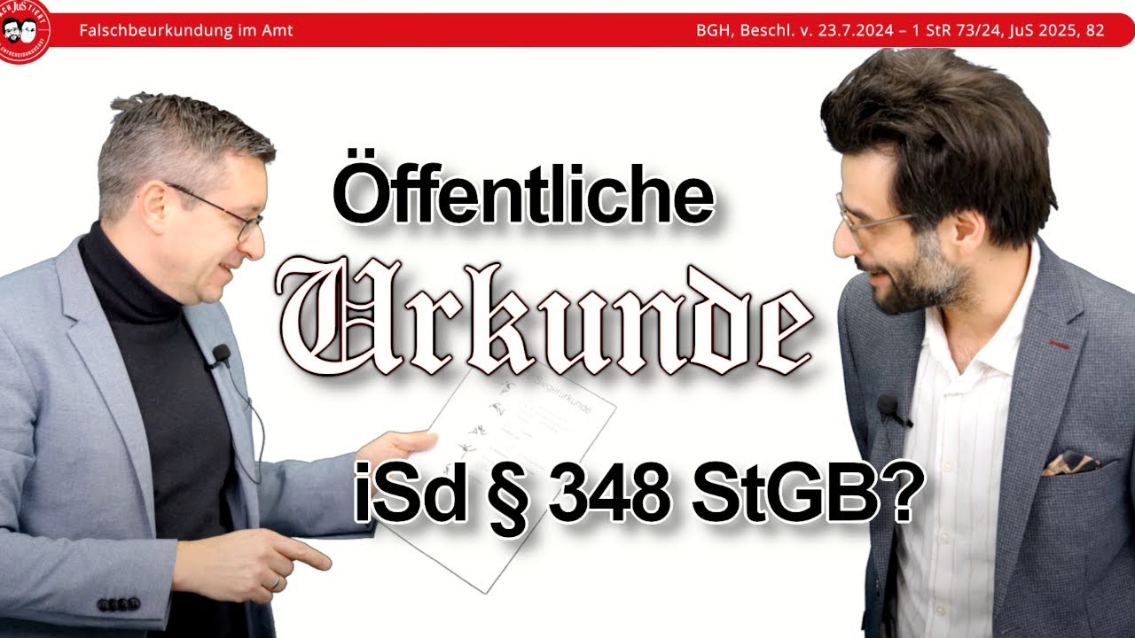&Ouml;ffentliche Urkunde als Gegenstand der Falschbeurkundung im Amt