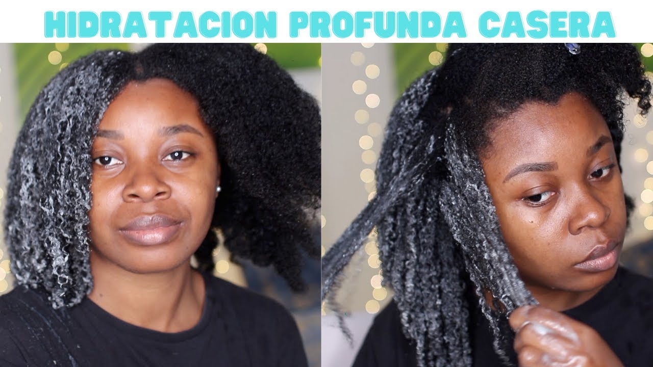 MASCARILLA CASERA DE HIDRATACION PARA CABELLO SECO || MASCARILLA CASERA PARA CABELLO AFRO || RIHANEL