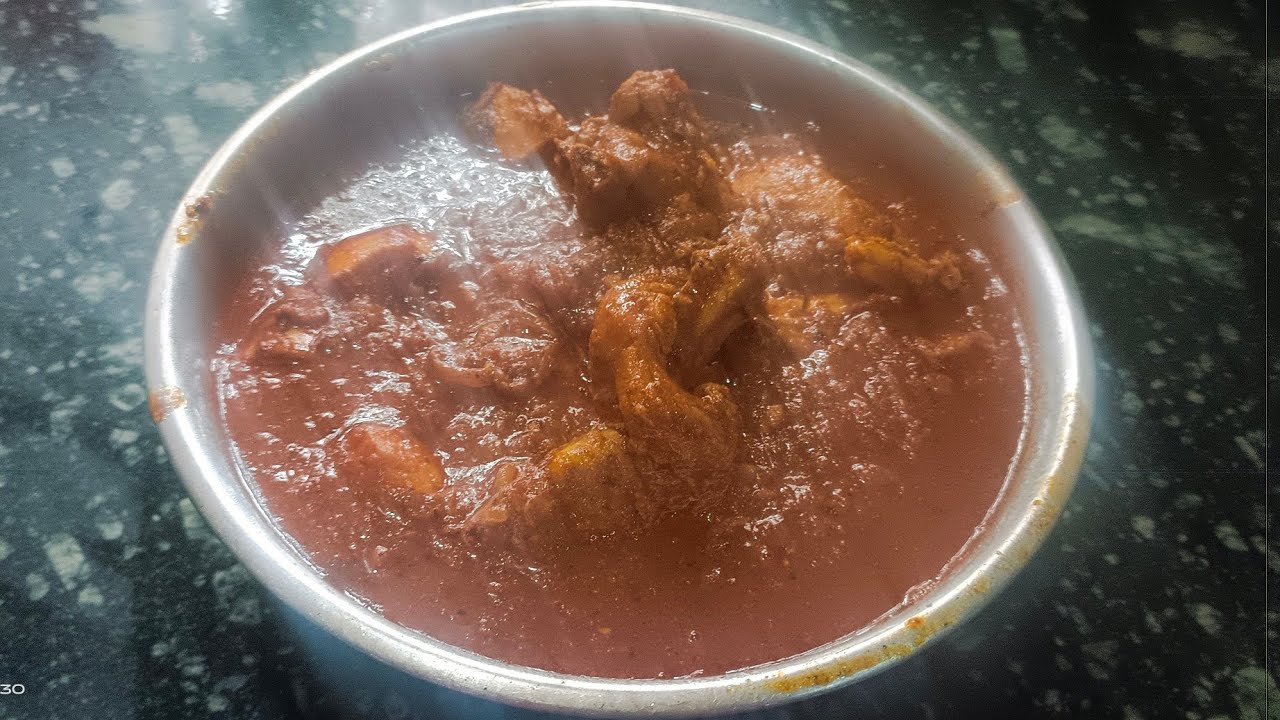 রুটি দিয়ে আদর্শ চিকেন কষা রেসিপি । In The Kitchen 