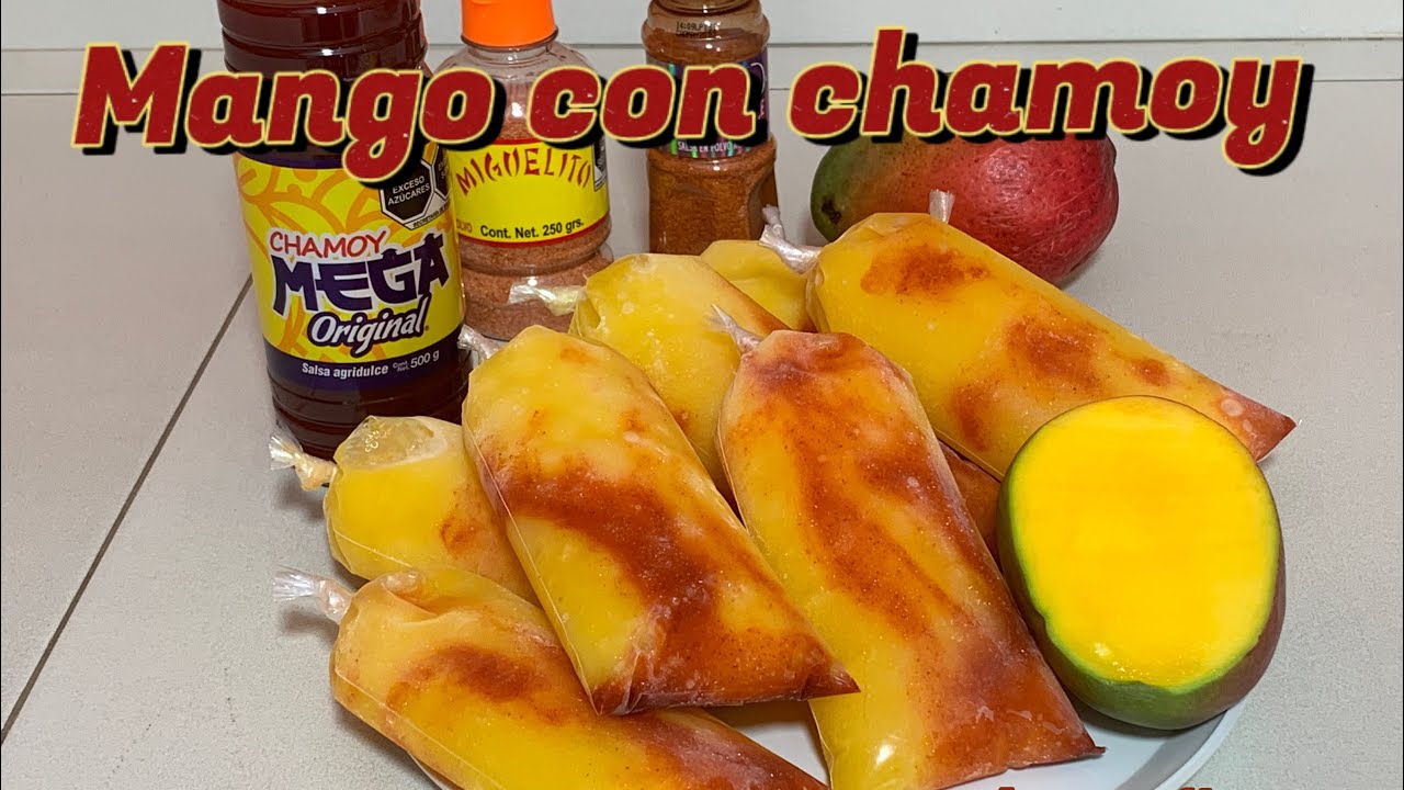 Helados de mango con chamoy con costos para la venta