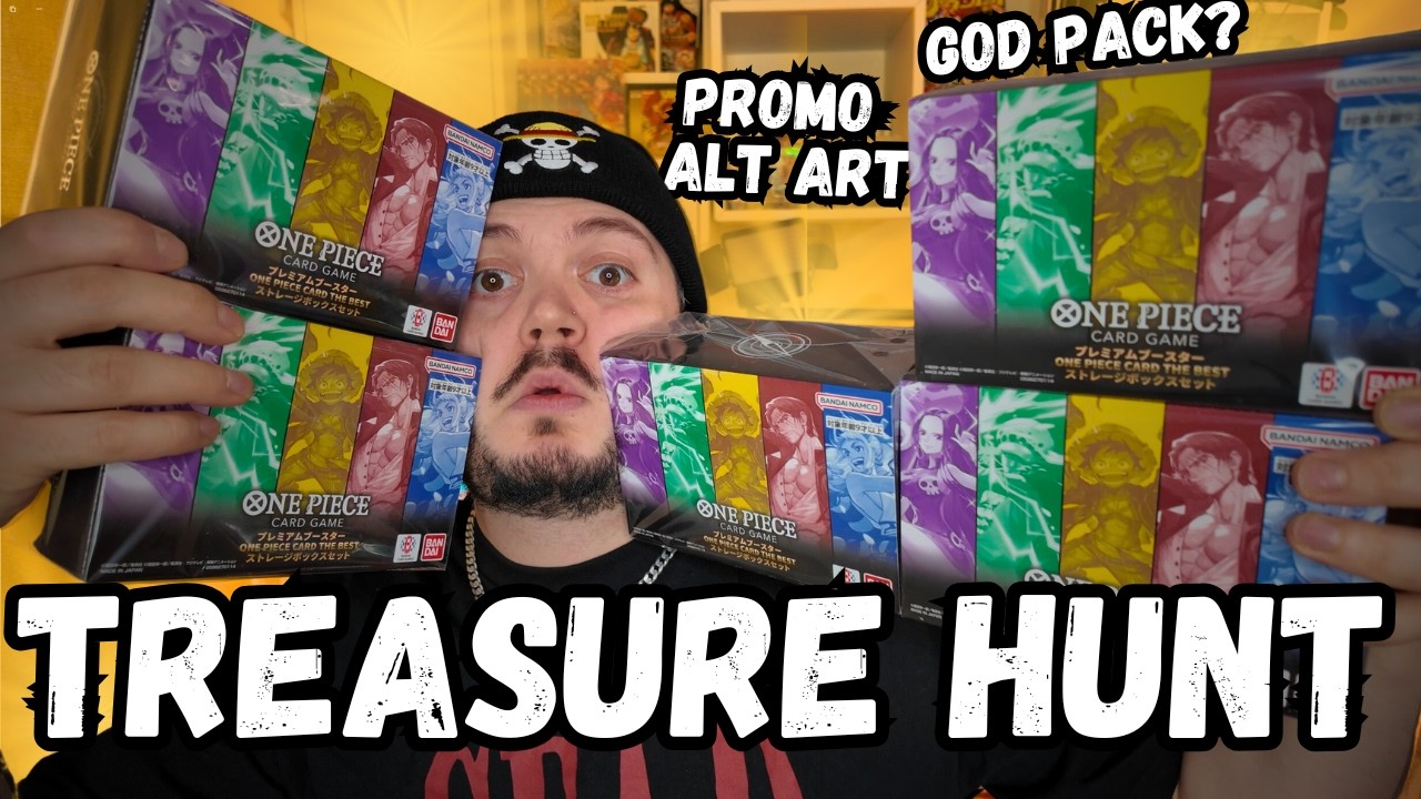 Treasure Hunt! Opening 5 One Piece Card Game 'THE BEST' Storage Box Sets for Alt Art Promos!