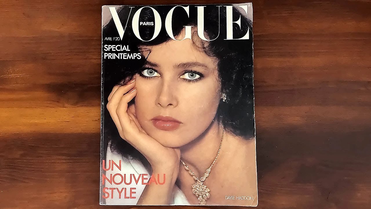 French Vogue April 1978 Dayle Haddon, Janice Dickinson | ASMR Magazine Flip Through