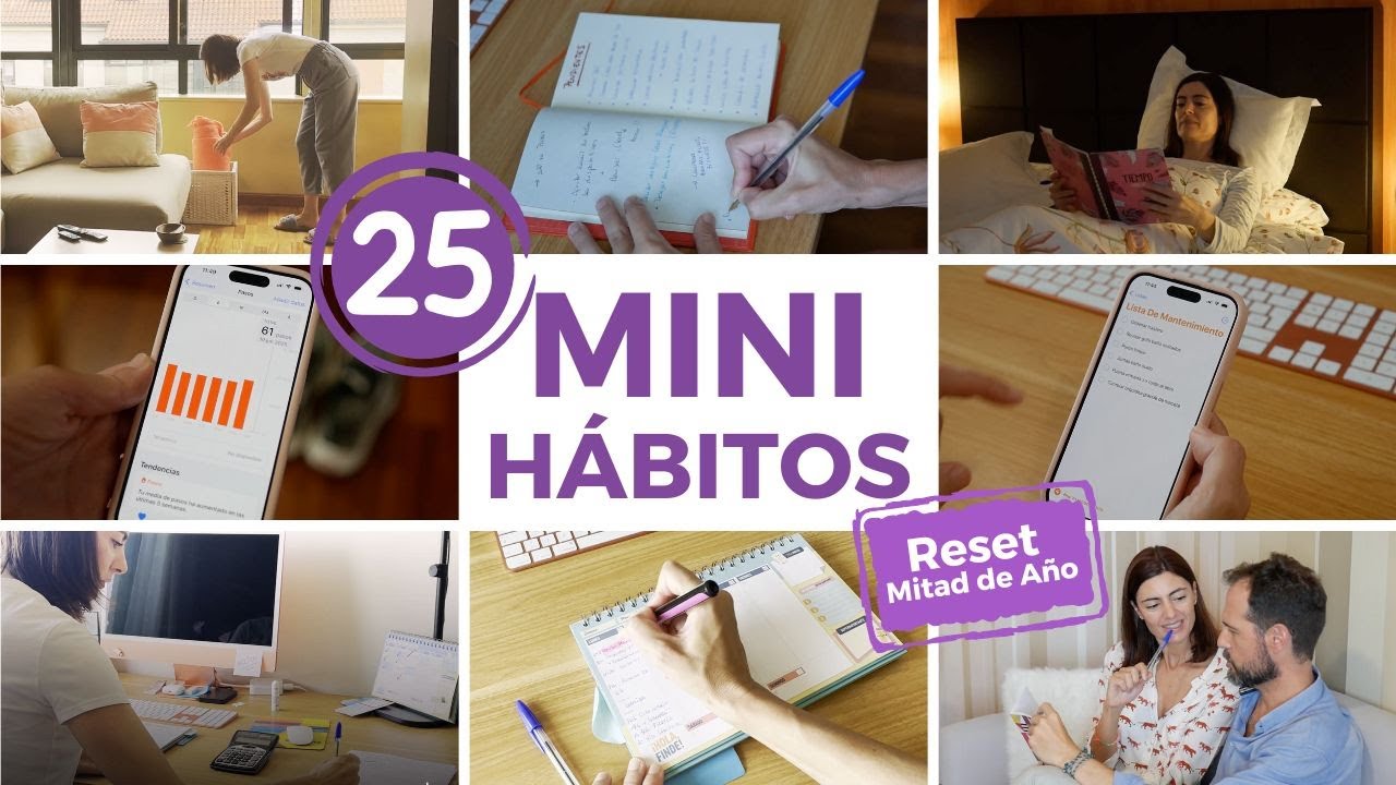 25 Mini Hábitos para Organizarte y PONER TU VIDA EN ORDEN