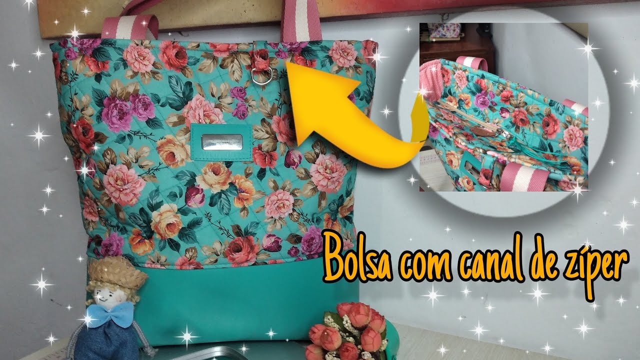 Como fazer uma BOLSA com CANAL de ZÍPER | Aula COMPLETÍSSIMA | DIY | #bolsas #costuracriativa