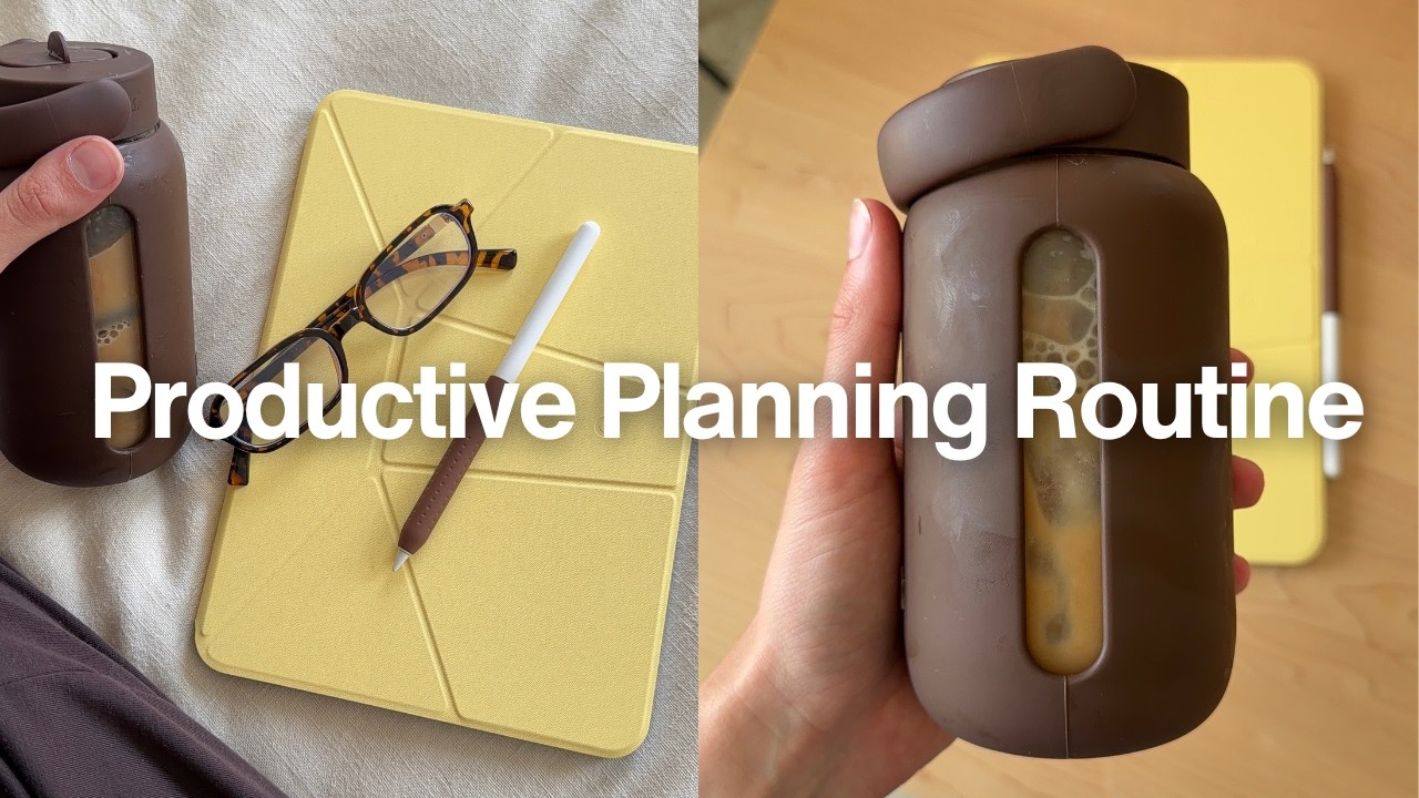 Планирую день вместе со мной 🤎 Моя продуктивная утренняя рутина планирования на iPad