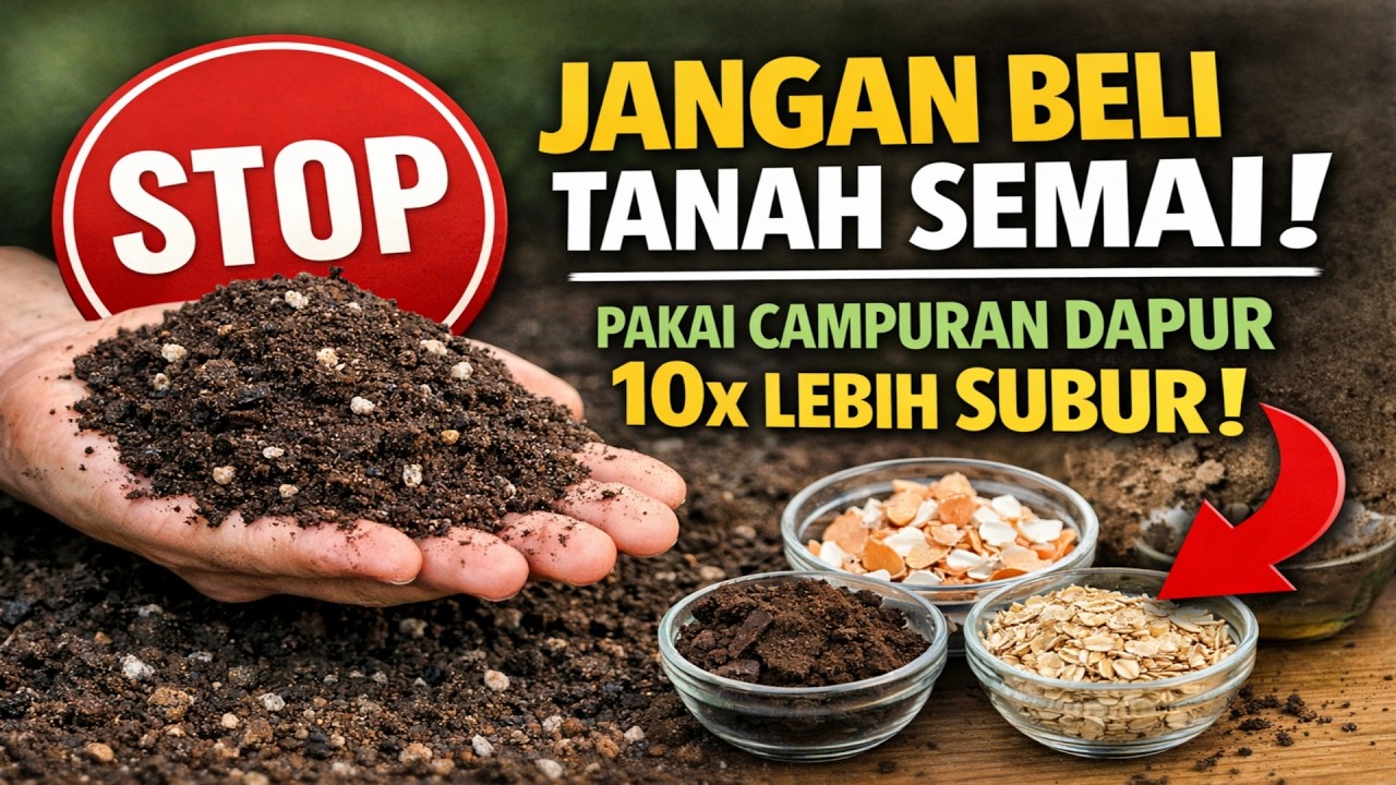 STOP Beli Tanah Semai! Campuran Rahasia dari Dapur Ini 10x Lebih Subur & 100% GRATIS!