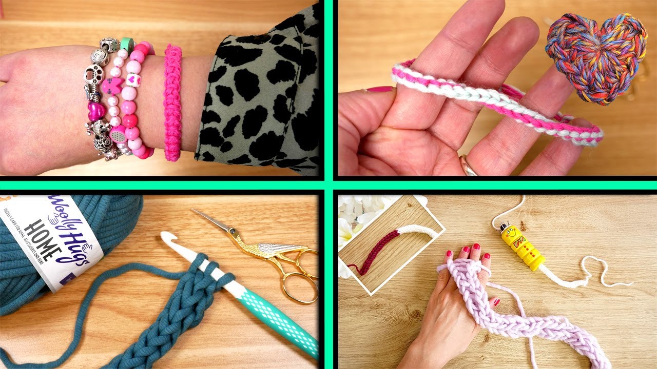 Kordeln & Bänder selber machen | Häkeln & Stricken | Armbänder & Träger für Taschen