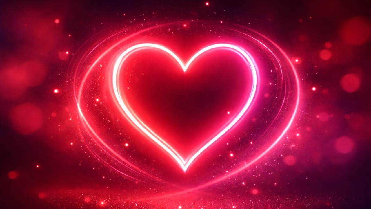 Valentine Looping Heart Animation + Free Music (3–5 min)