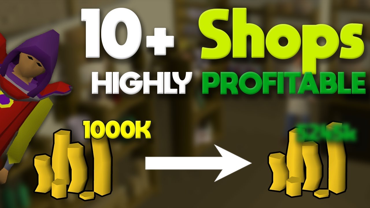 I Bought from the Best Shops in OSRS starting with 1M!! I made a lot... (OSRS 2022)