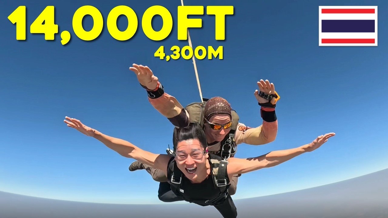 SKYDIVING in Thailand For The FIRST TIME! - Jan 2025