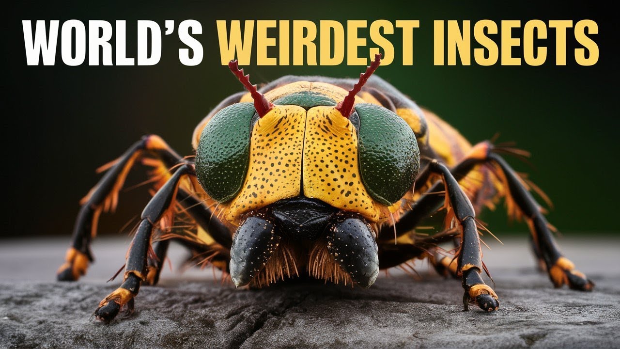 Exploring the World's Weirdest Insects. Unveiling the Top 6 Strangest Insect Species