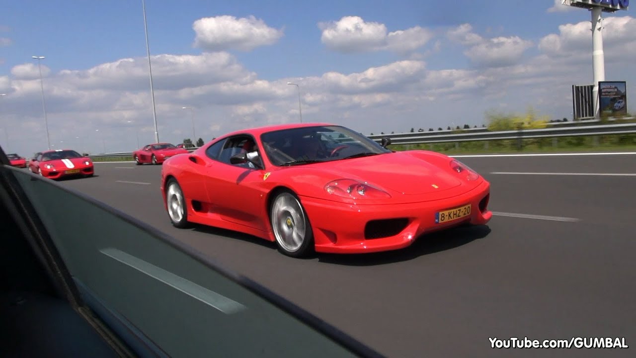 MADNESS: Ferrari 360 Challenge Stradale Terrorizing Dutch Highway!