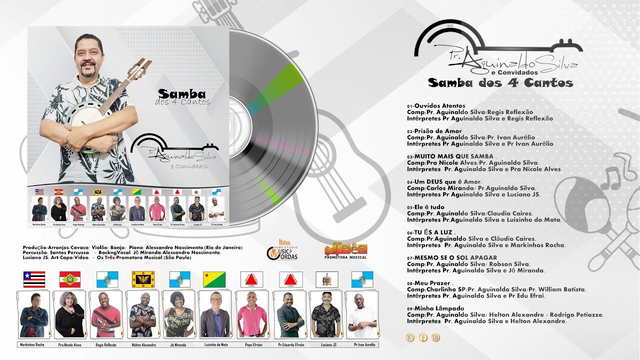 Pr Aguinaldo Silva, Amigos e o Samba dos 4 Cantos ( Samba Gospel)