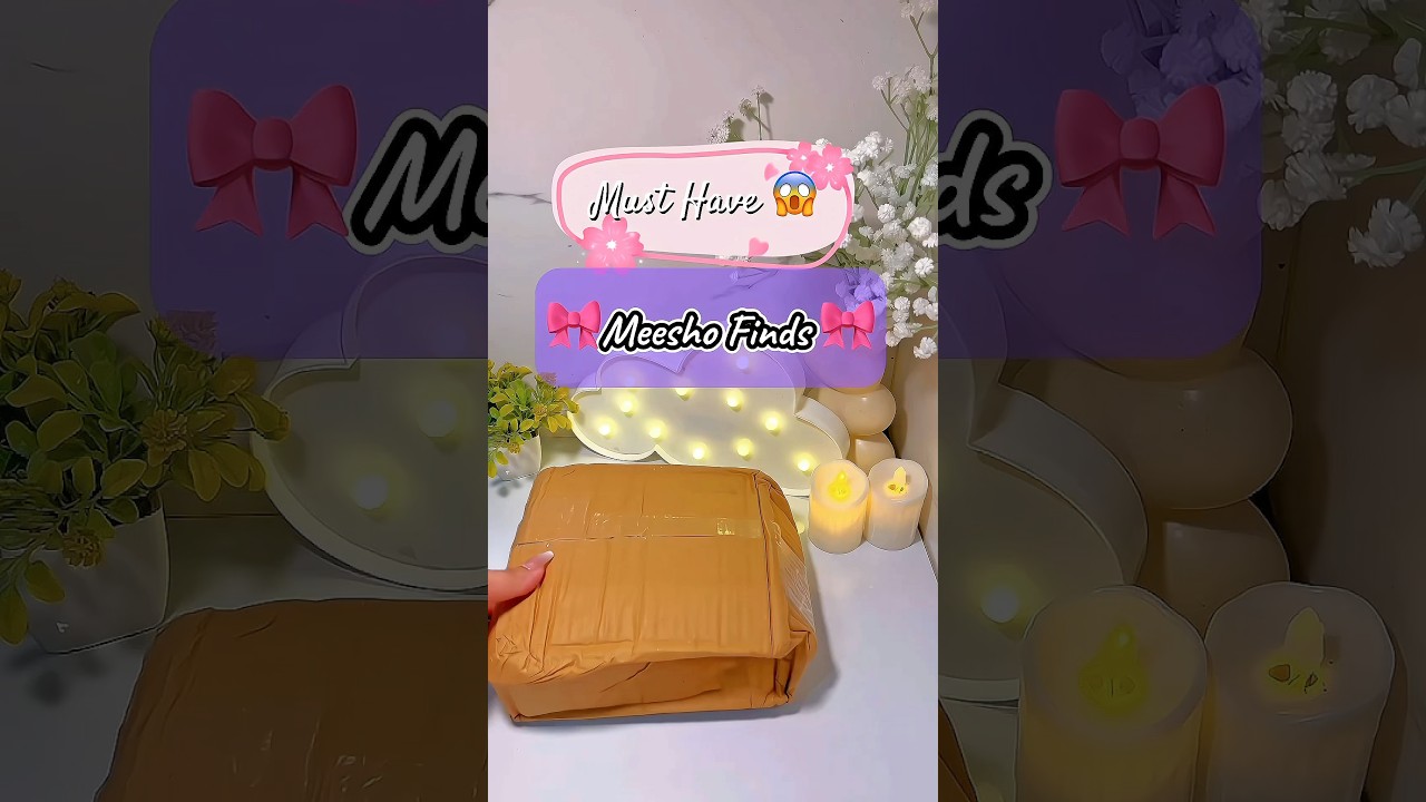 Meesho Find aesthetic candles #shorts #meeshohaul #meeshounboxing