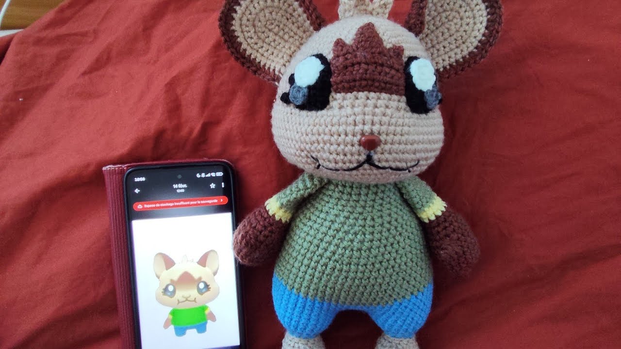 J'ai réalisé un doudou au plus ressemblant de l'image 