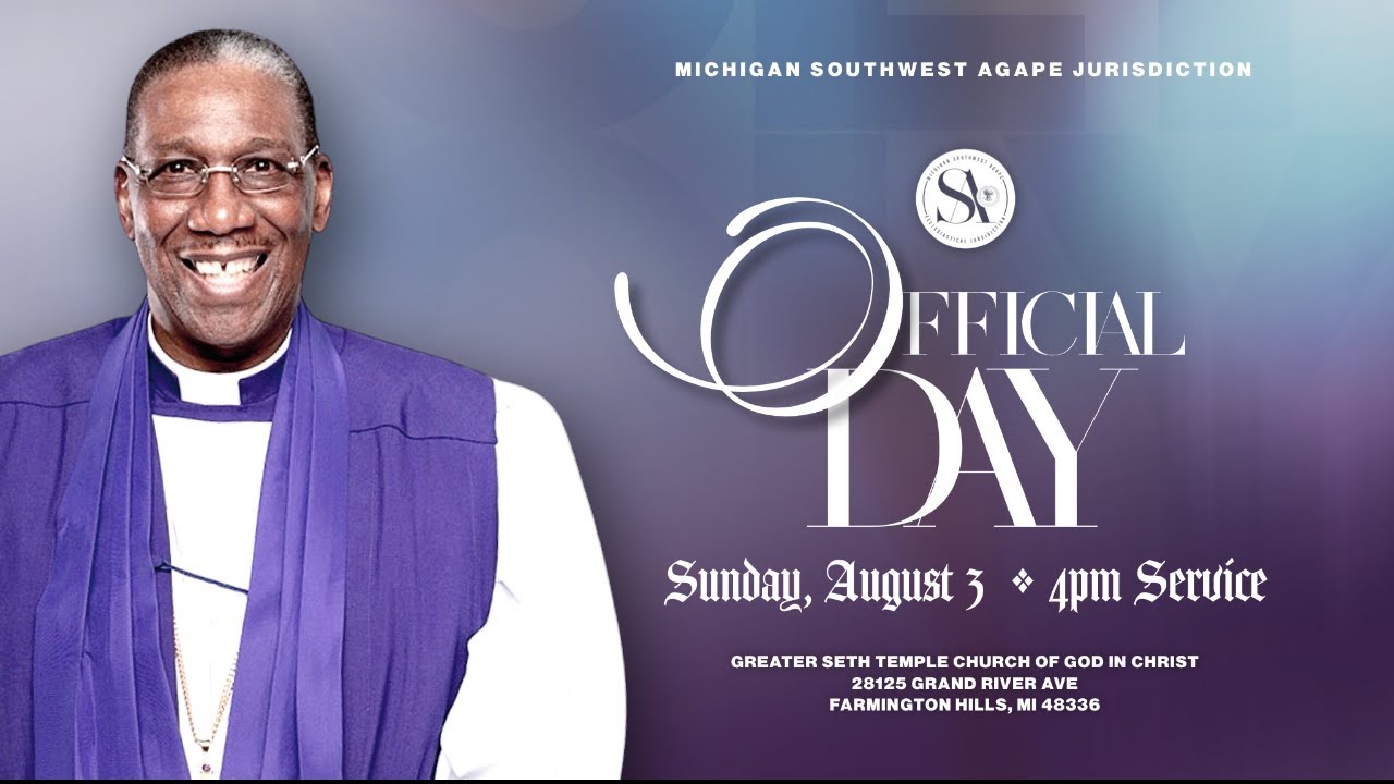 Official Day Michigan Southwest Agape Jurisdiction | August 3, 2025