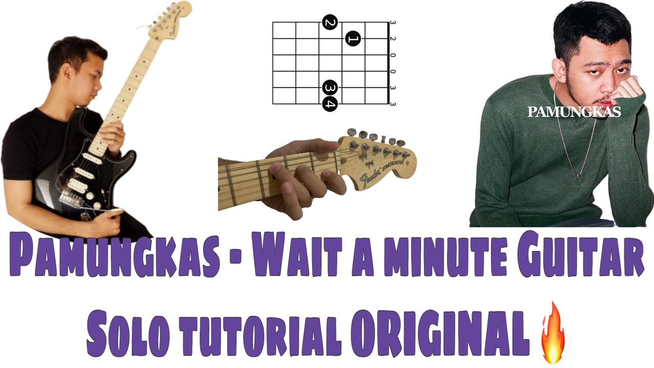 Pamungkas - Wait A Minute Guitar Solo Tutorial ORIGINAL And EASY To Follow 🔥🎸