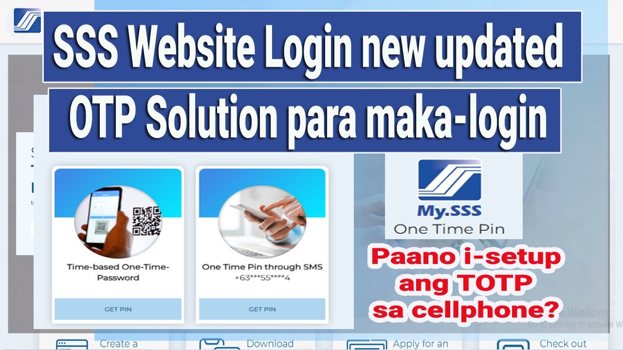 New SSS Updated Login | OTP Solution Kahit hindi active ang mobile number.