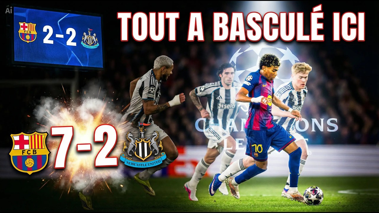 Barcelone 7 - 2 Newcastle - Le moment qui a détruit Newcastle...