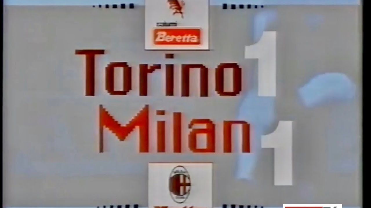 Torino-Milan 1-1 (Mussi, Gullit) del 28 marzo 1993 Stadio “Delle Alpi” calcio serie A anni ‘90.