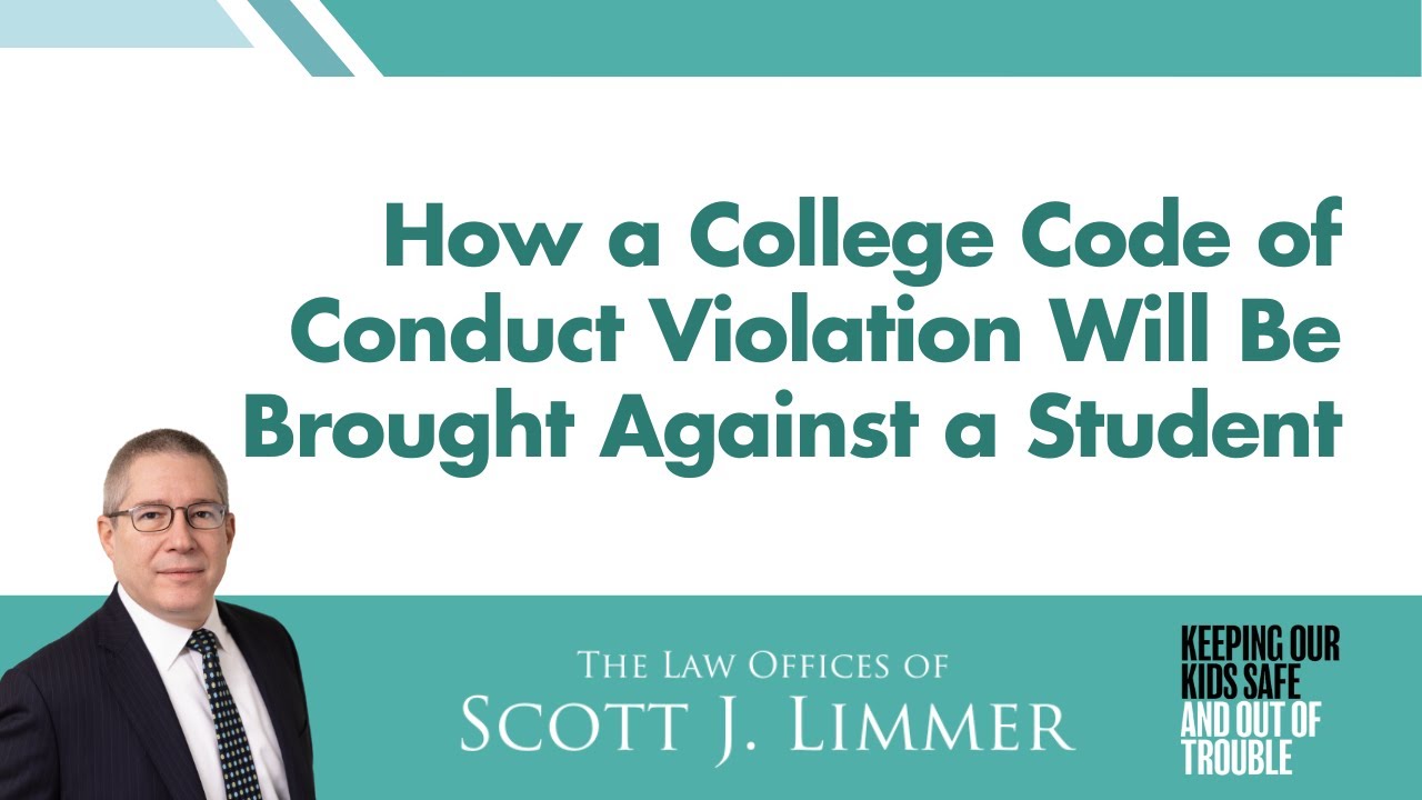 How a College Code of Conduct Violation Will Be Brought Against a Student