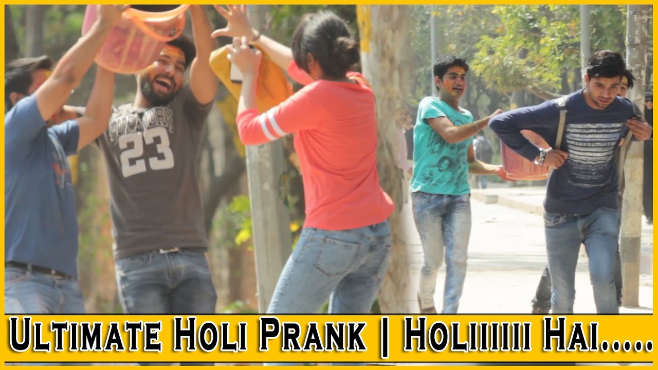 Ultimate Holi Prank 2017 on Cute Girls - Prank In India 2017 | THF - Ab Mauj Legi Dilli