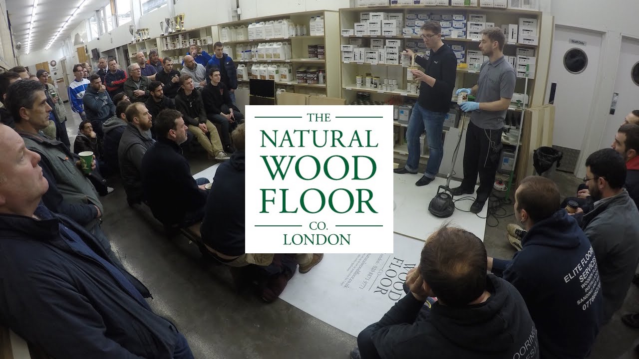 Osmo Training of Dark Oil Stains at The Natural Wood Floor Company