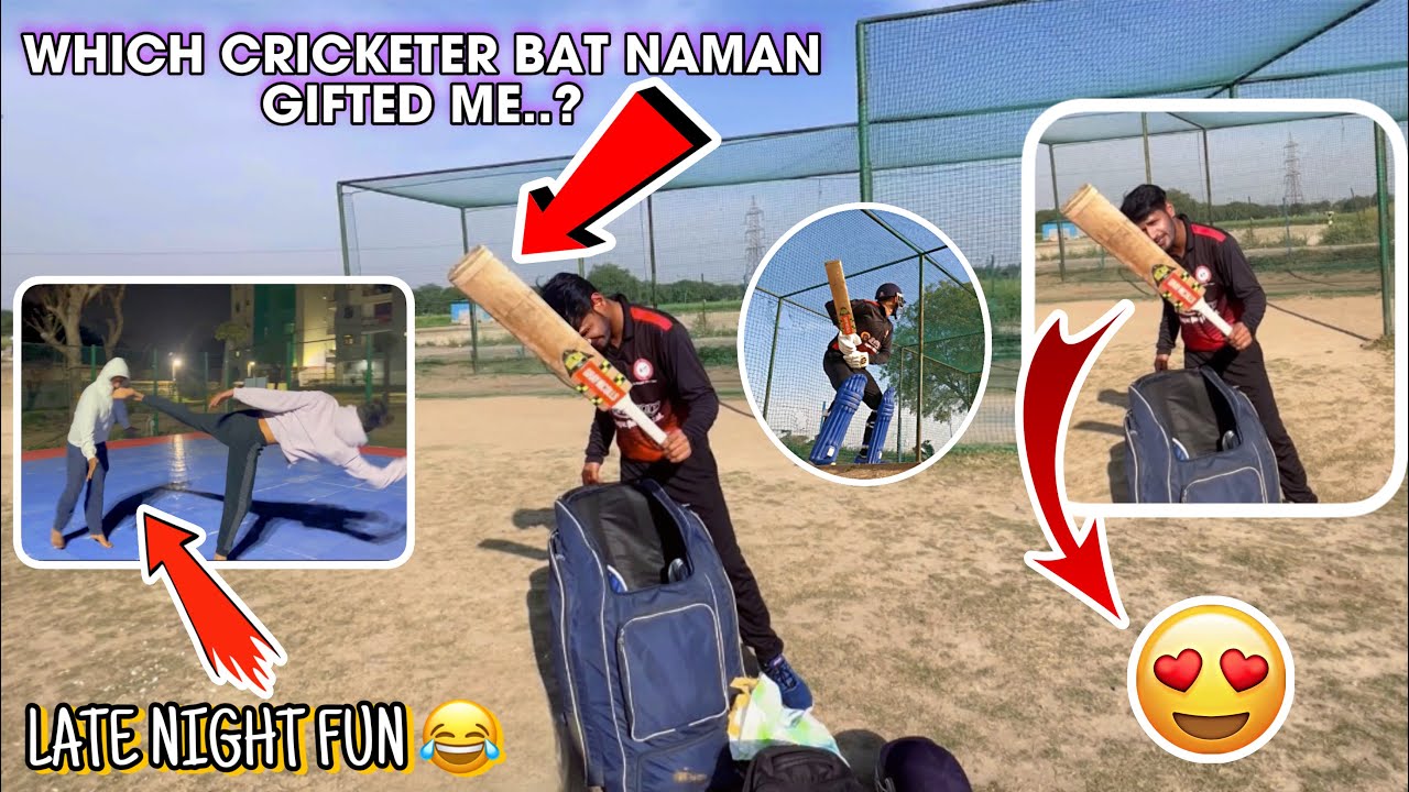 Naman gifted me Australian cricketer bat 😍