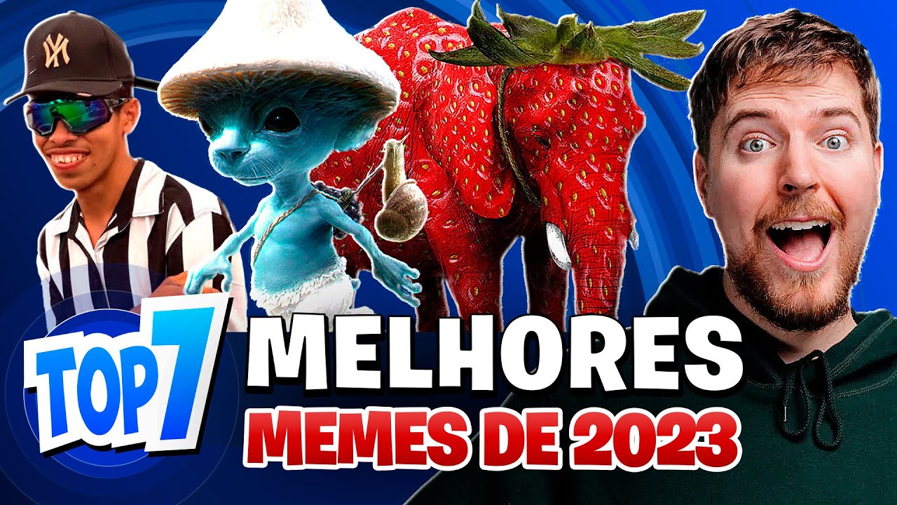 TOP 7 MELHORES MEMES DE 2023 PARTE 7 | ORIGEM DO GATO SMURF INDO ALI E ELEFANTE MISERICÓRDIA