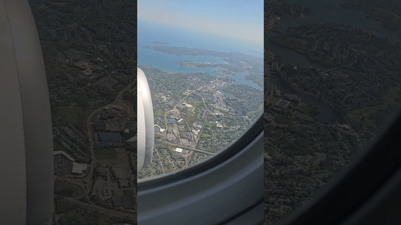 Landing at Boston Airport 