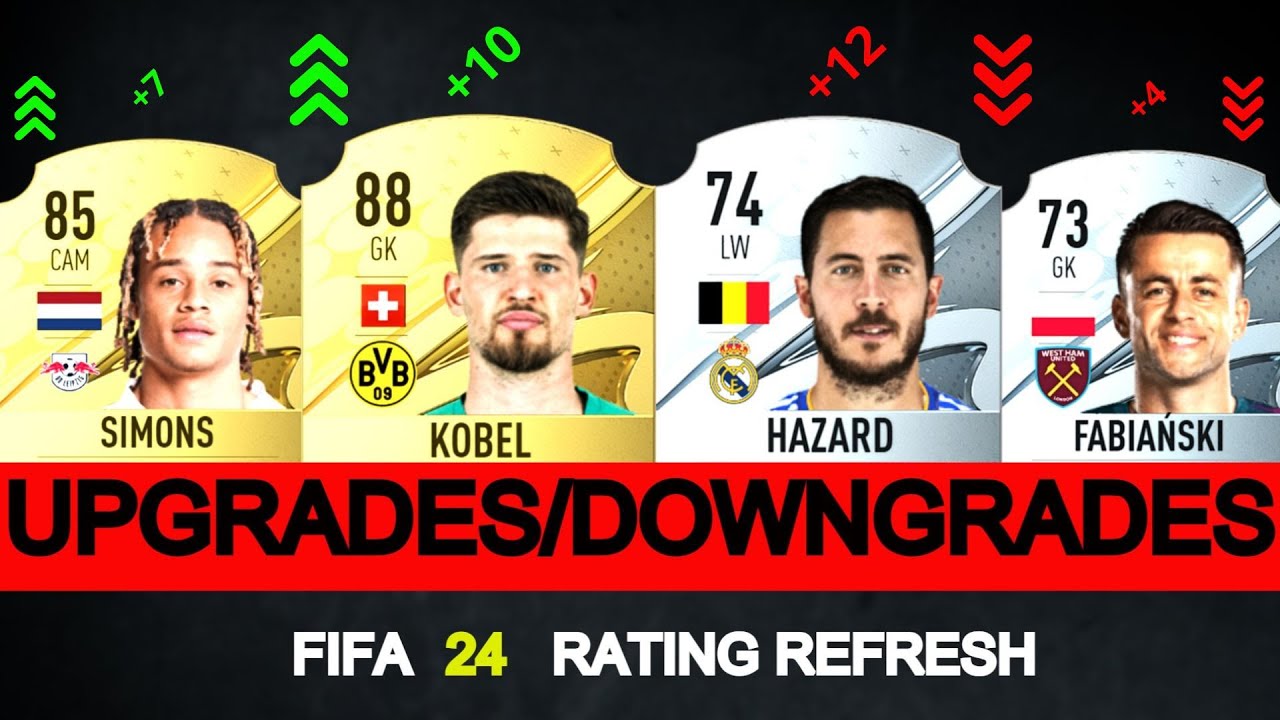 FIFA 24 | BIGGEST RATING UPGRADES & DOWNGRADES of Every Nation (EA FC 24)! 💀😲 ft. kobel,Hazard,Simon