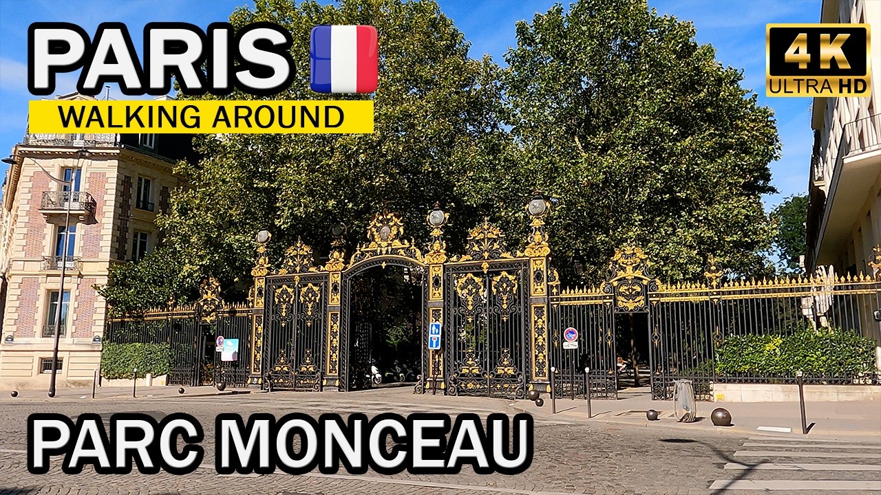 Walking in Paris 🇫🇷 – Parc Monceau – Summer 2024 [4K]
