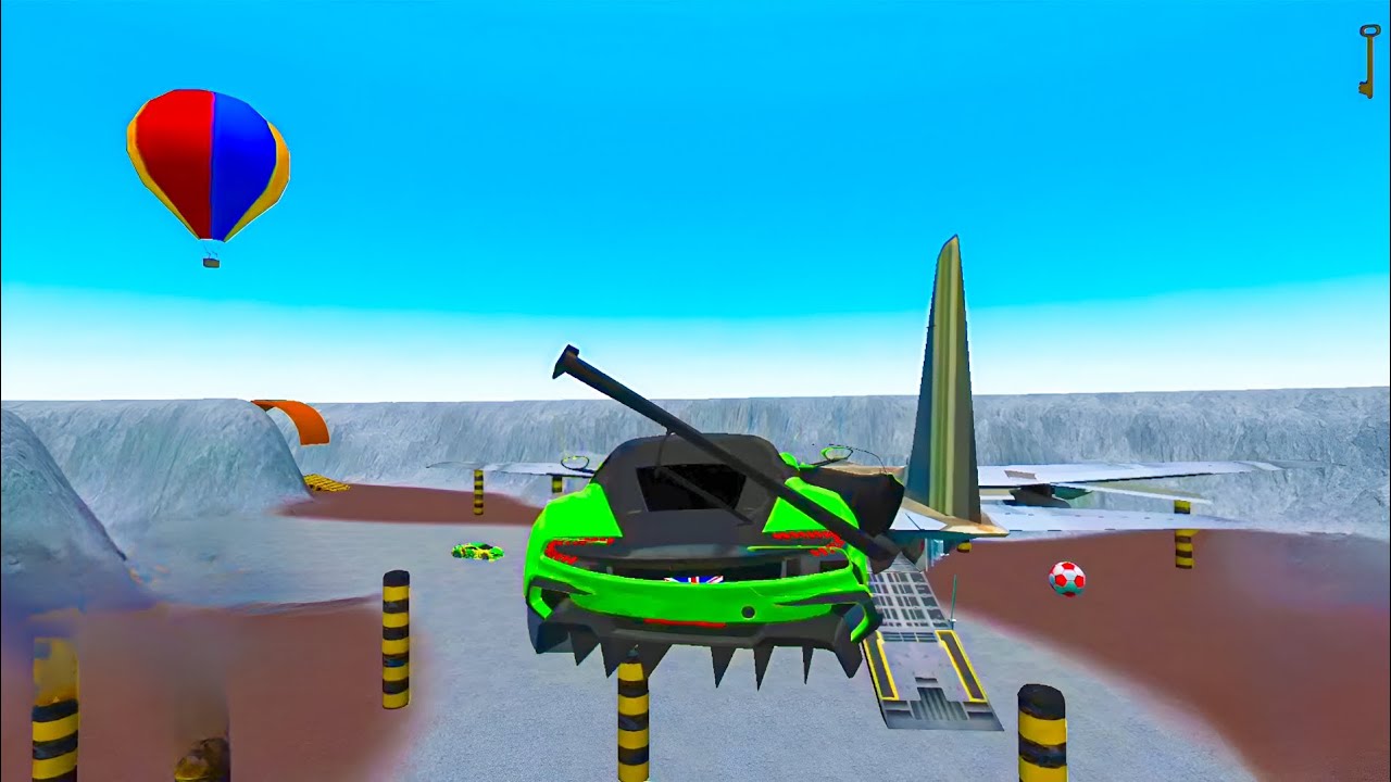 Long jump car & front plan Crash | Gameplay Fun | Shqan Plays 