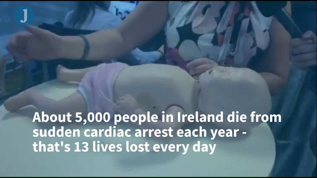Live CPR demonstration with the Irish Heart Foundation