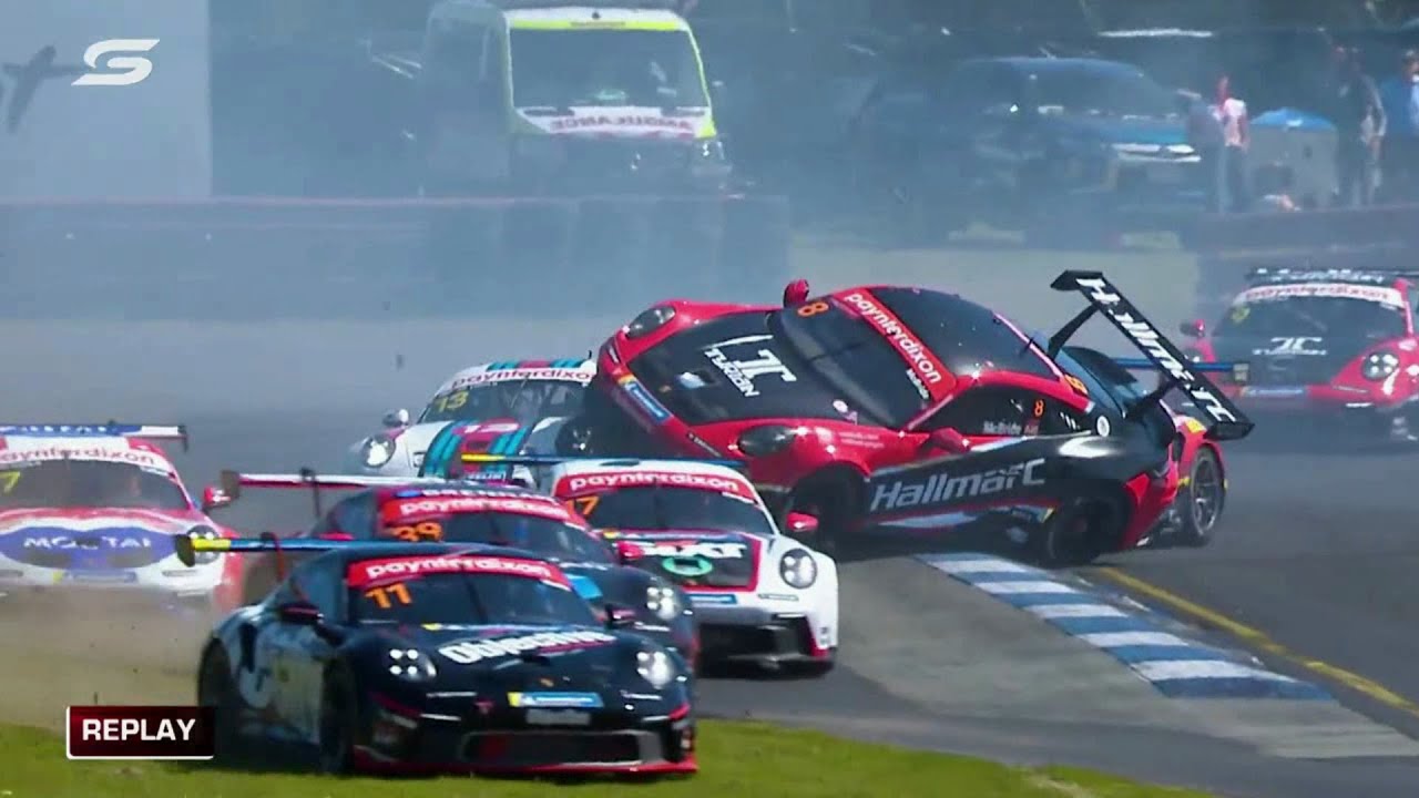 Porsche Cup Australia Crashes 2023